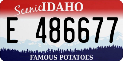 ID license plate E486677
