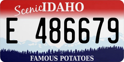 ID license plate E486679