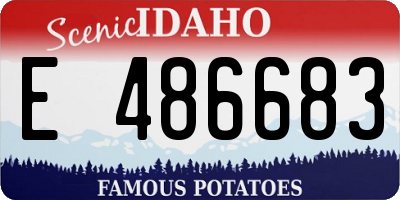 ID license plate E486683