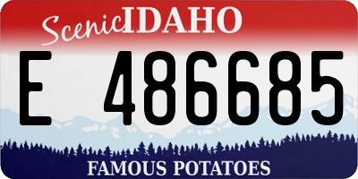 ID license plate E486685