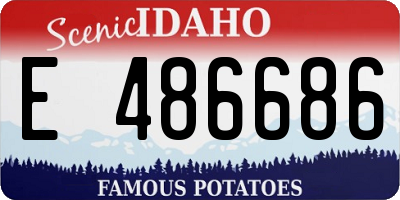 ID license plate E486686