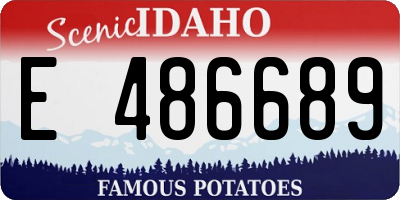 ID license plate E486689