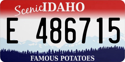 ID license plate E486715