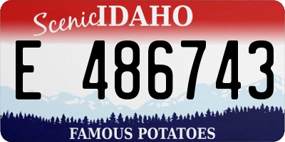 ID license plate E486743