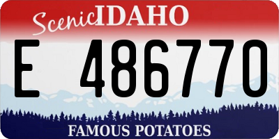ID license plate E486770