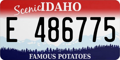 ID license plate E486775