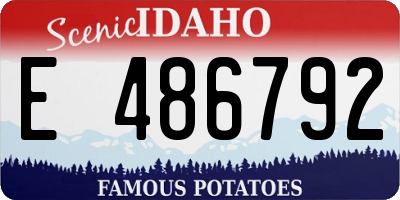 ID license plate E486792
