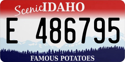 ID license plate E486795