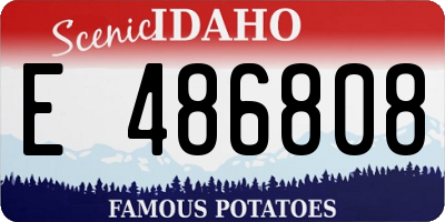 ID license plate E486808