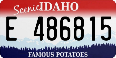 ID license plate E486815