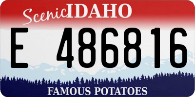 ID license plate E486816