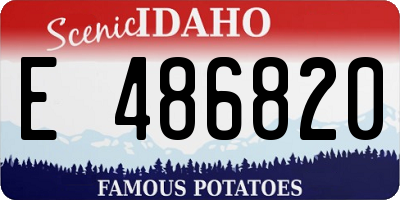 ID license plate E486820