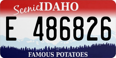 ID license plate E486826