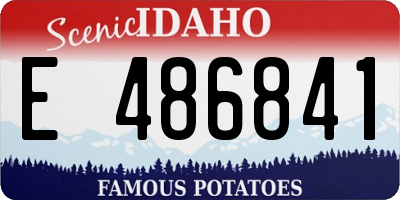 ID license plate E486841