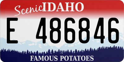 ID license plate E486846