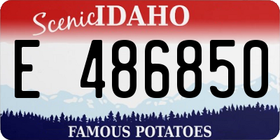 ID license plate E486850
