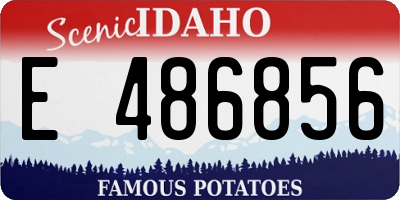 ID license plate E486856