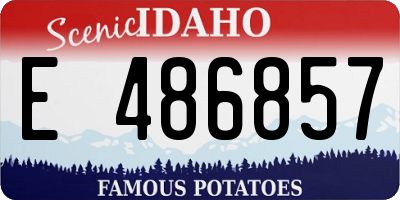 ID license plate E486857