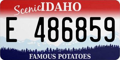 ID license plate E486859