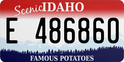 ID license plate E486860
