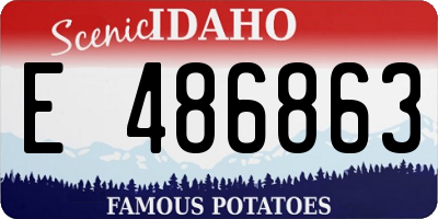 ID license plate E486863