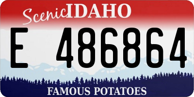 ID license plate E486864