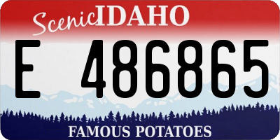 ID license plate E486865
