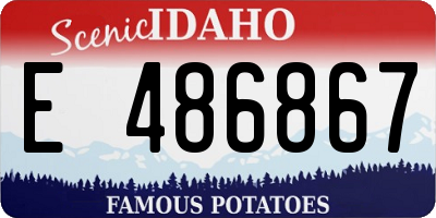 ID license plate E486867
