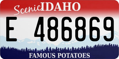 ID license plate E486869