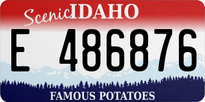 ID license plate E486876