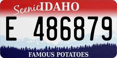 ID license plate E486879
