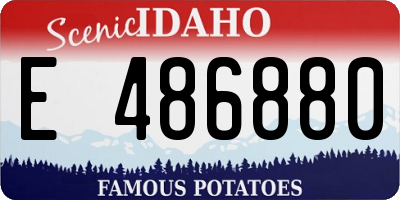 ID license plate E486880