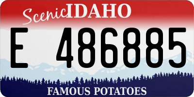ID license plate E486885