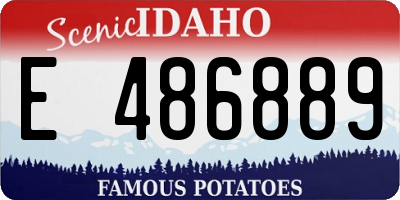 ID license plate E486889