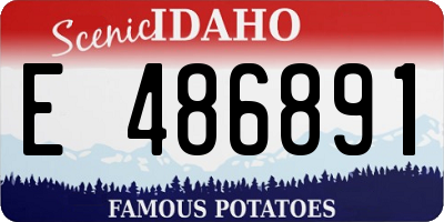 ID license plate E486891