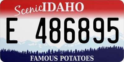 ID license plate E486895