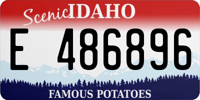 ID license plate E486896