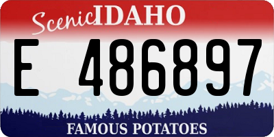 ID license plate E486897