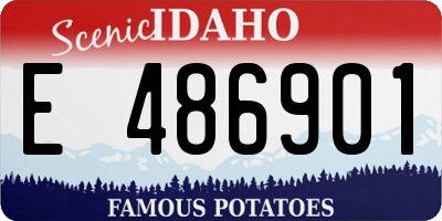 ID license plate E486901