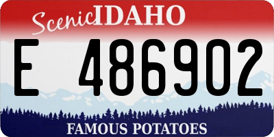 ID license plate E486902