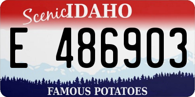 ID license plate E486903
