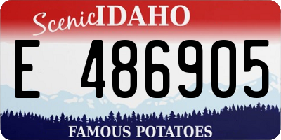 ID license plate E486905