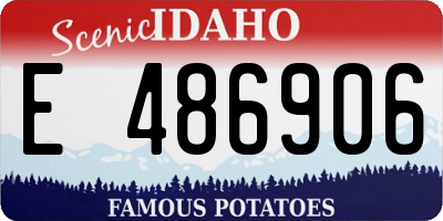 ID license plate E486906