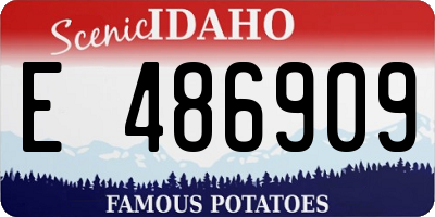 ID license plate E486909