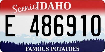 ID license plate E486910