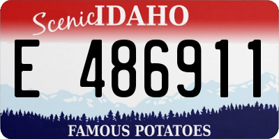 ID license plate E486911