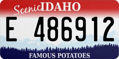 ID license plate E486912
