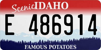 ID license plate E486914