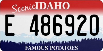 ID license plate E486920