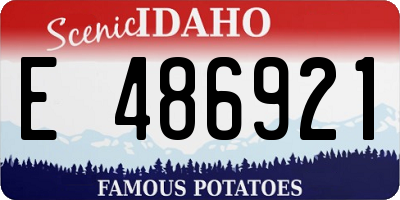 ID license plate E486921